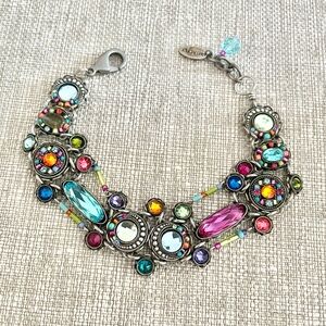 Vintage Firefly Beaded Mosaic Bracelet